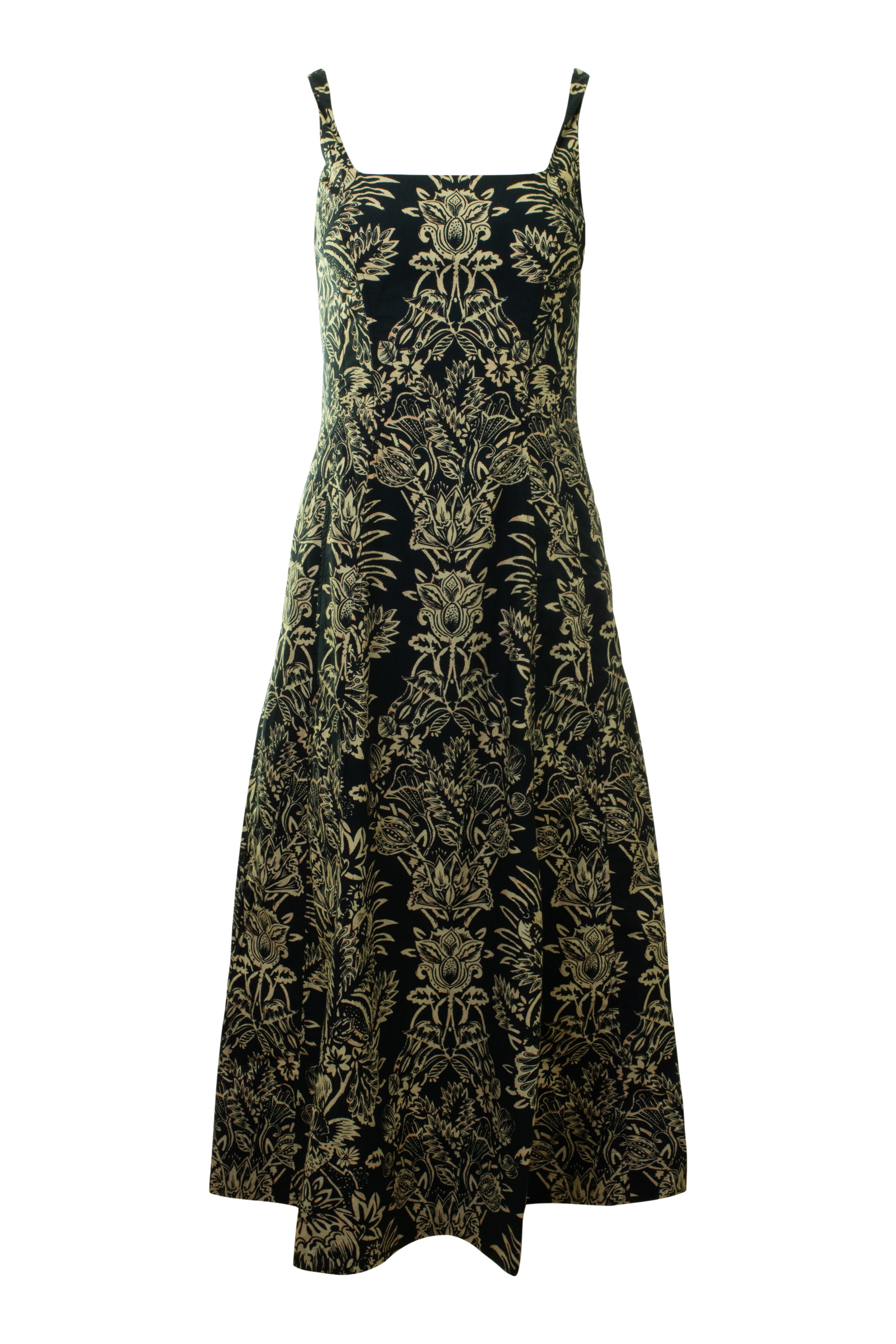 Ulla Johnson Natali Tank A-Line Dress in Noir Flora