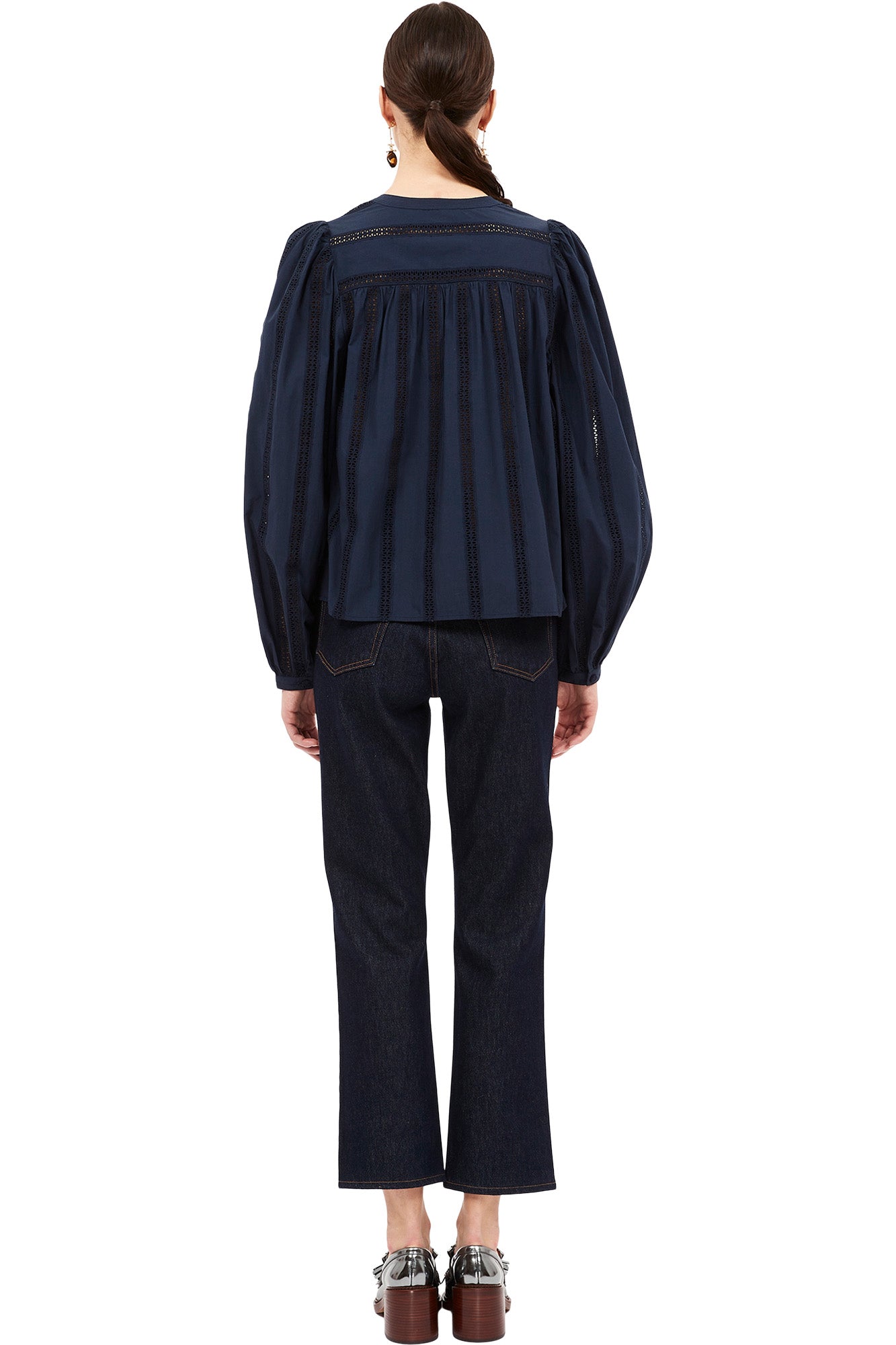 Ulla Johnson Rowan Blouse in Midnight