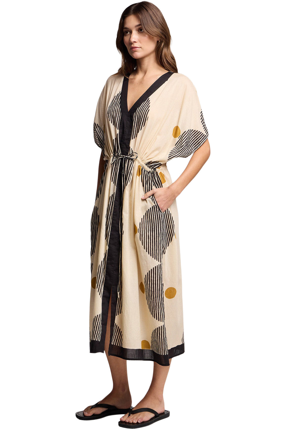 Velvet Amira Dress in Neutral