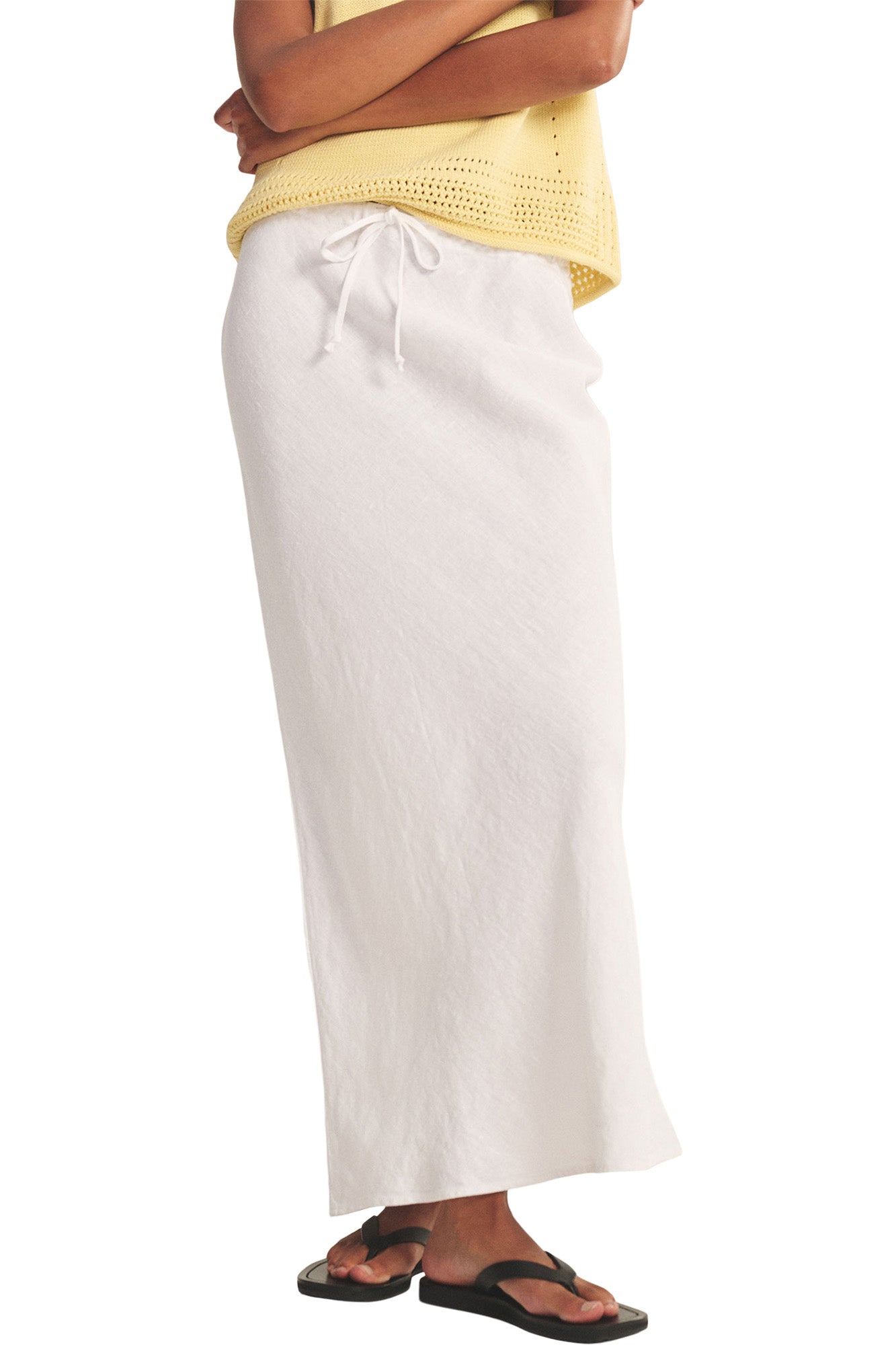 Velvet Beka Skirt in White