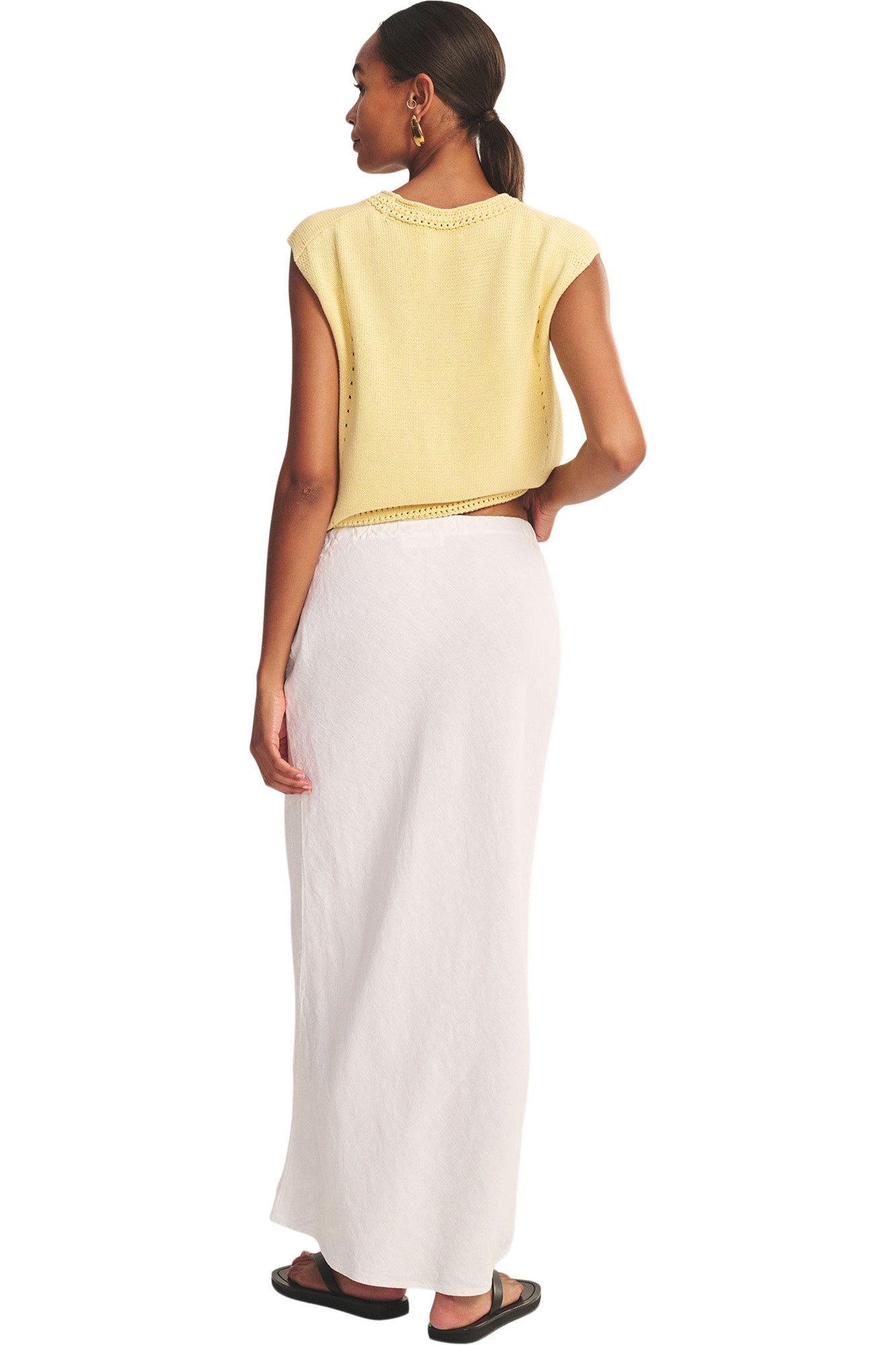 Velvet Beka Skirt in White