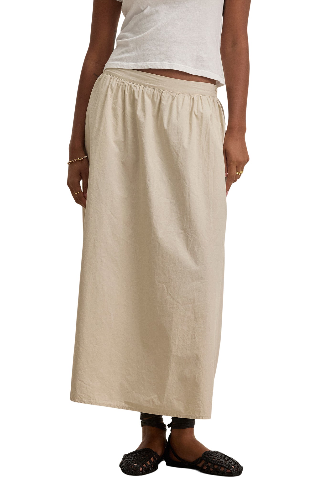 Velvet Bella Skirt in Sesame