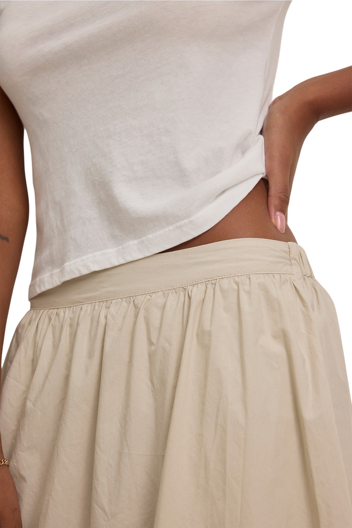 Velvet Bella Skirt in Sesame