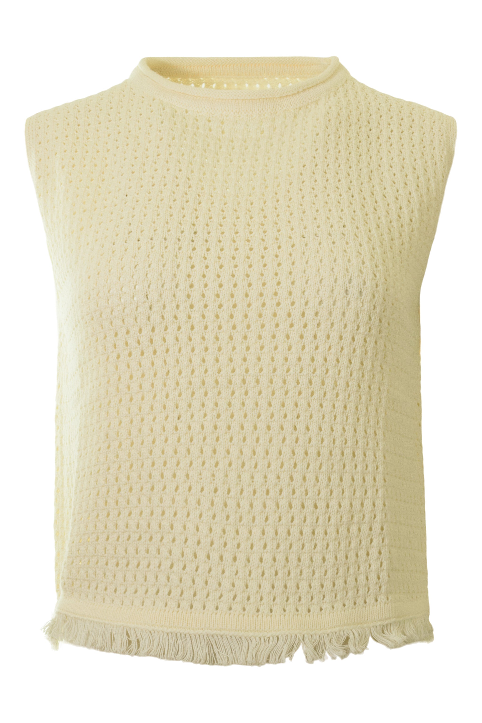 Velvet Cova Sleeveless Mesh Sweater