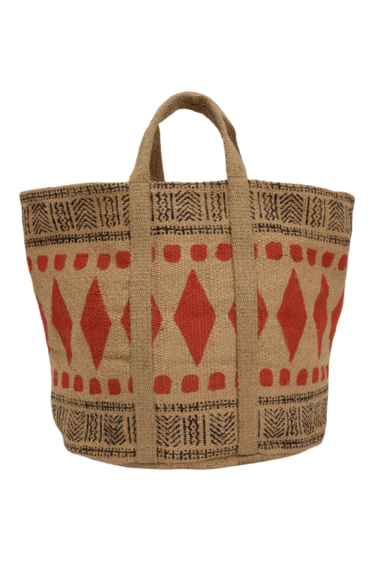 Velvet Kadi Oversized Basket Bag in Multi