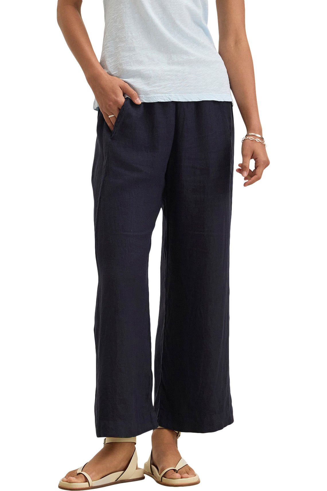 Velvet Lola Woven Linen Pant