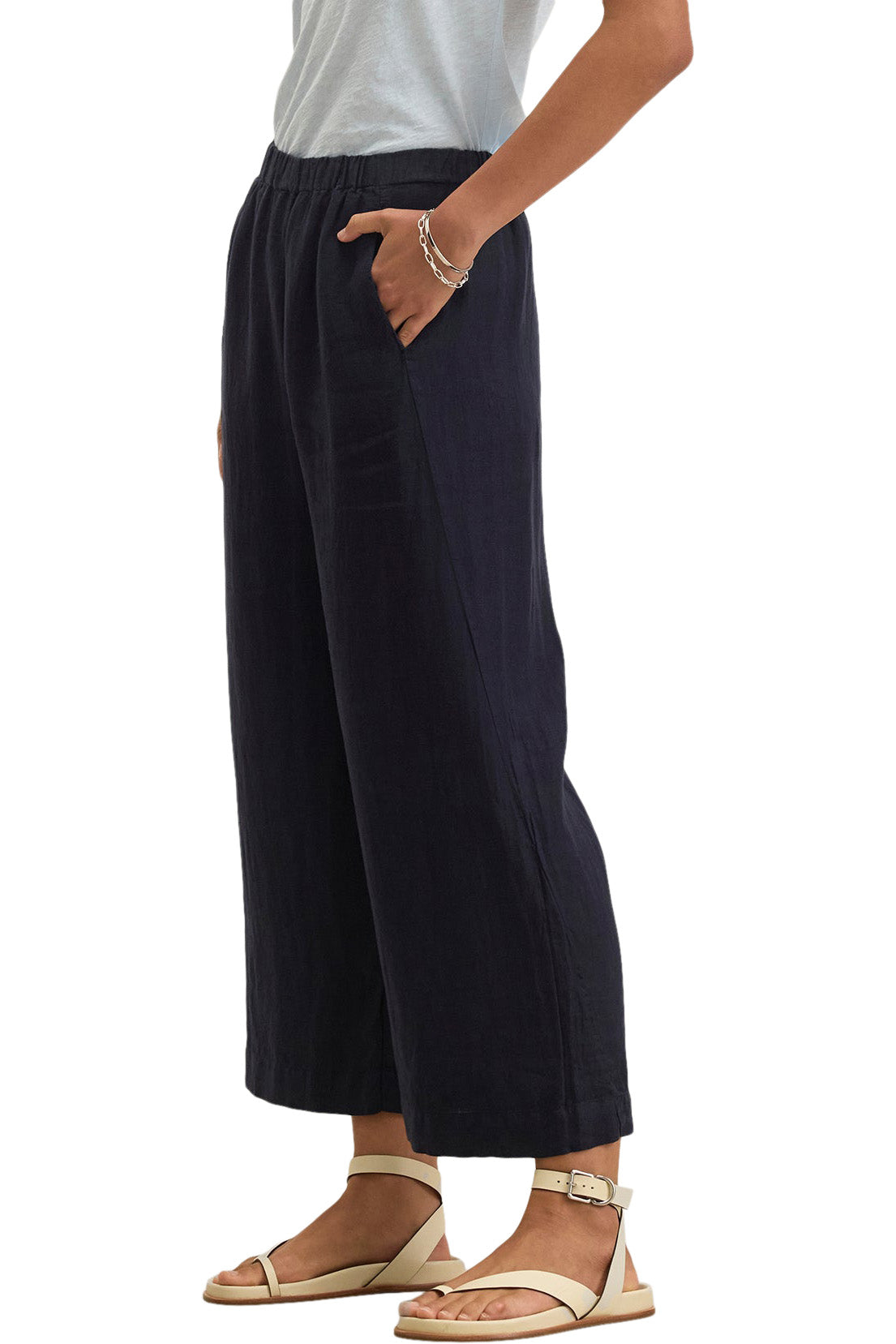 Velvet Lola Woven Linen Pant