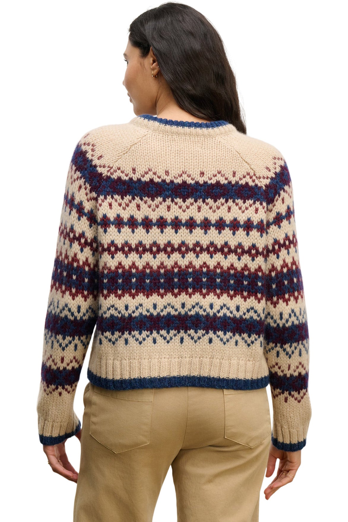 Velvet Makena Fair Isle Crewneck Sweater in Multi