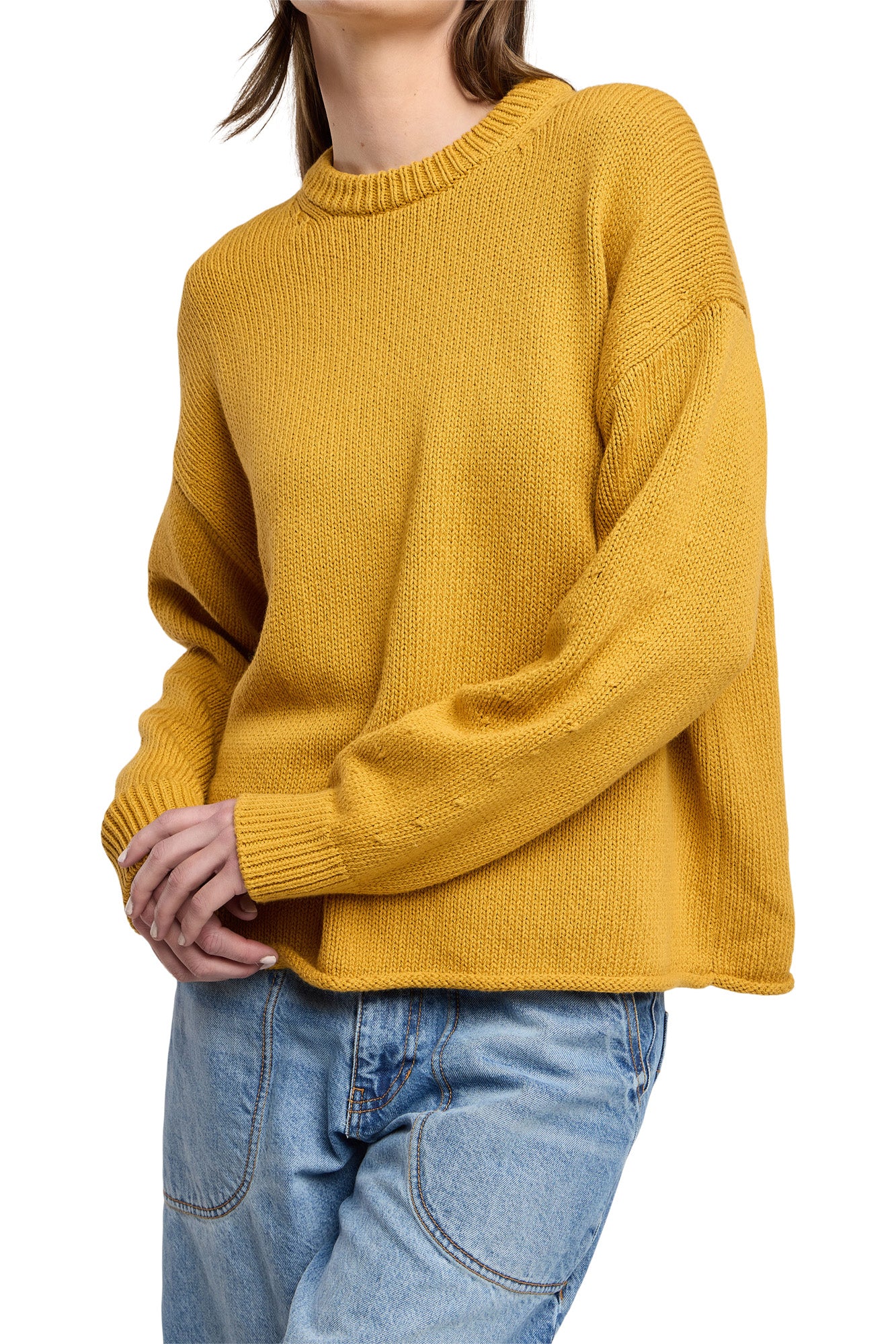 Velvet Meli Crewneck Sweater in Maize