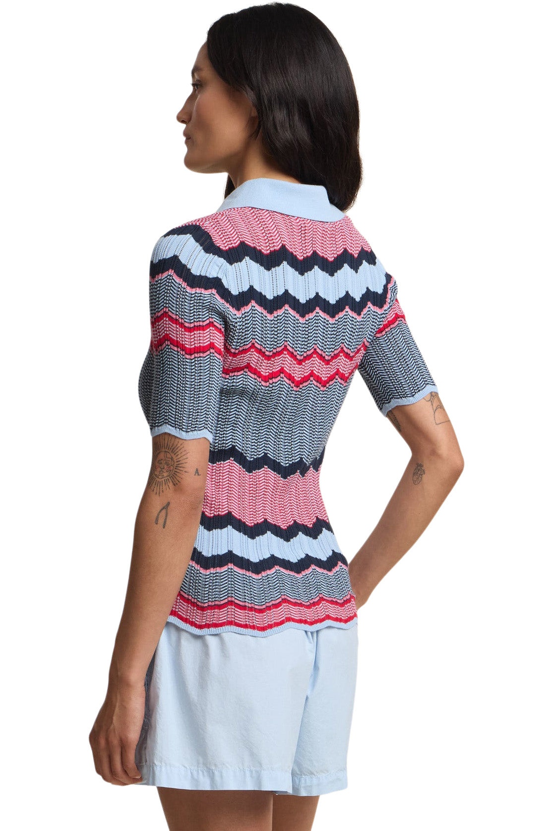 Velvet Roselle Polo in Multi