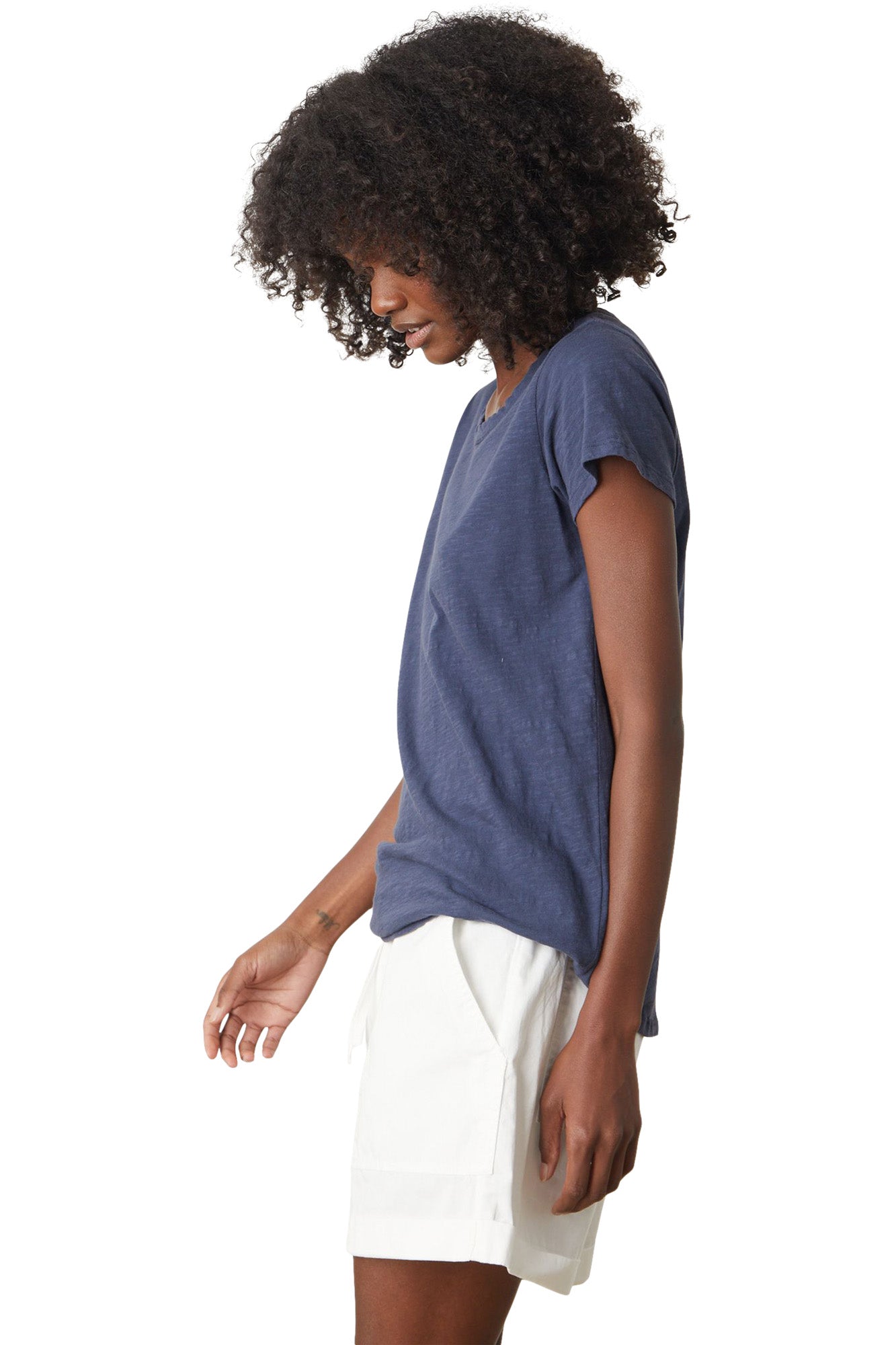 Velvet Tilly Cotton Slub Short Sleeve Crewneck T-shirt