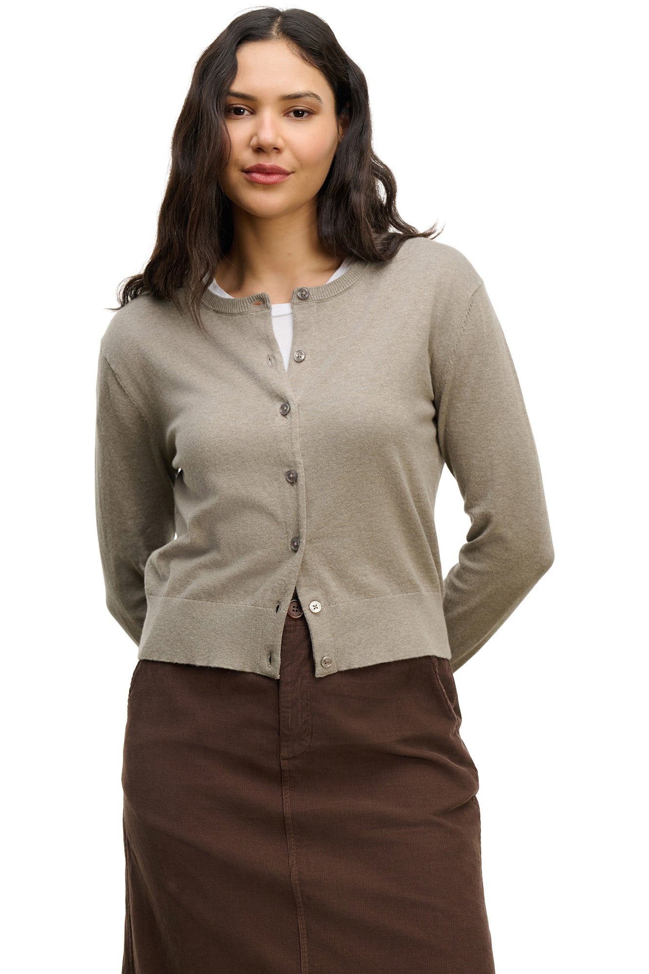 Velvet Violette Cardigan in Slate