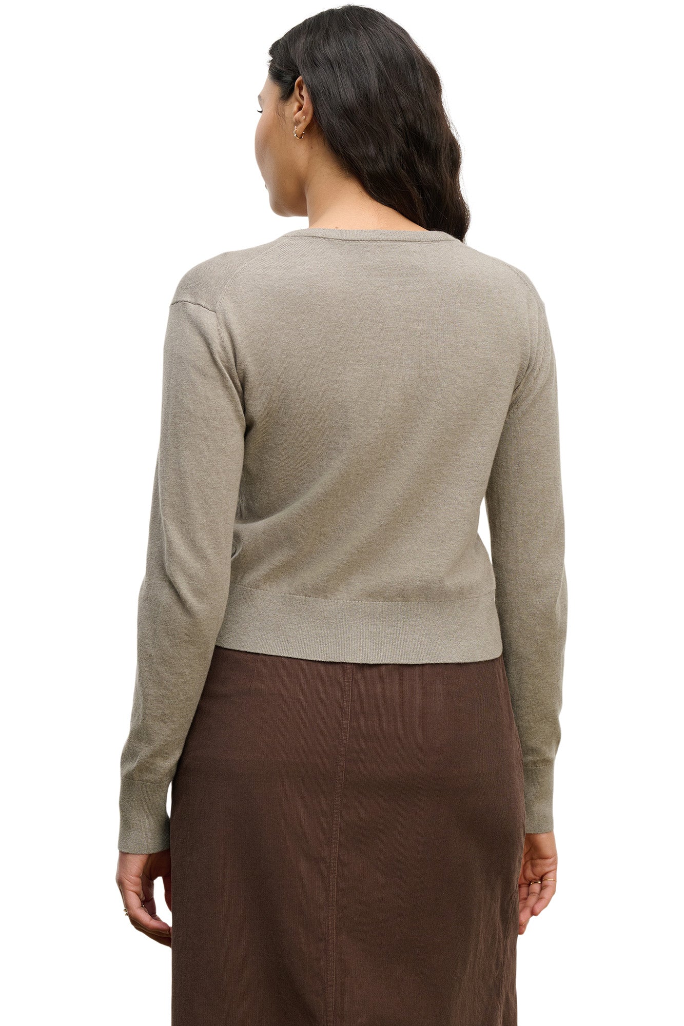 Velvet Violette Cardigan in Slate