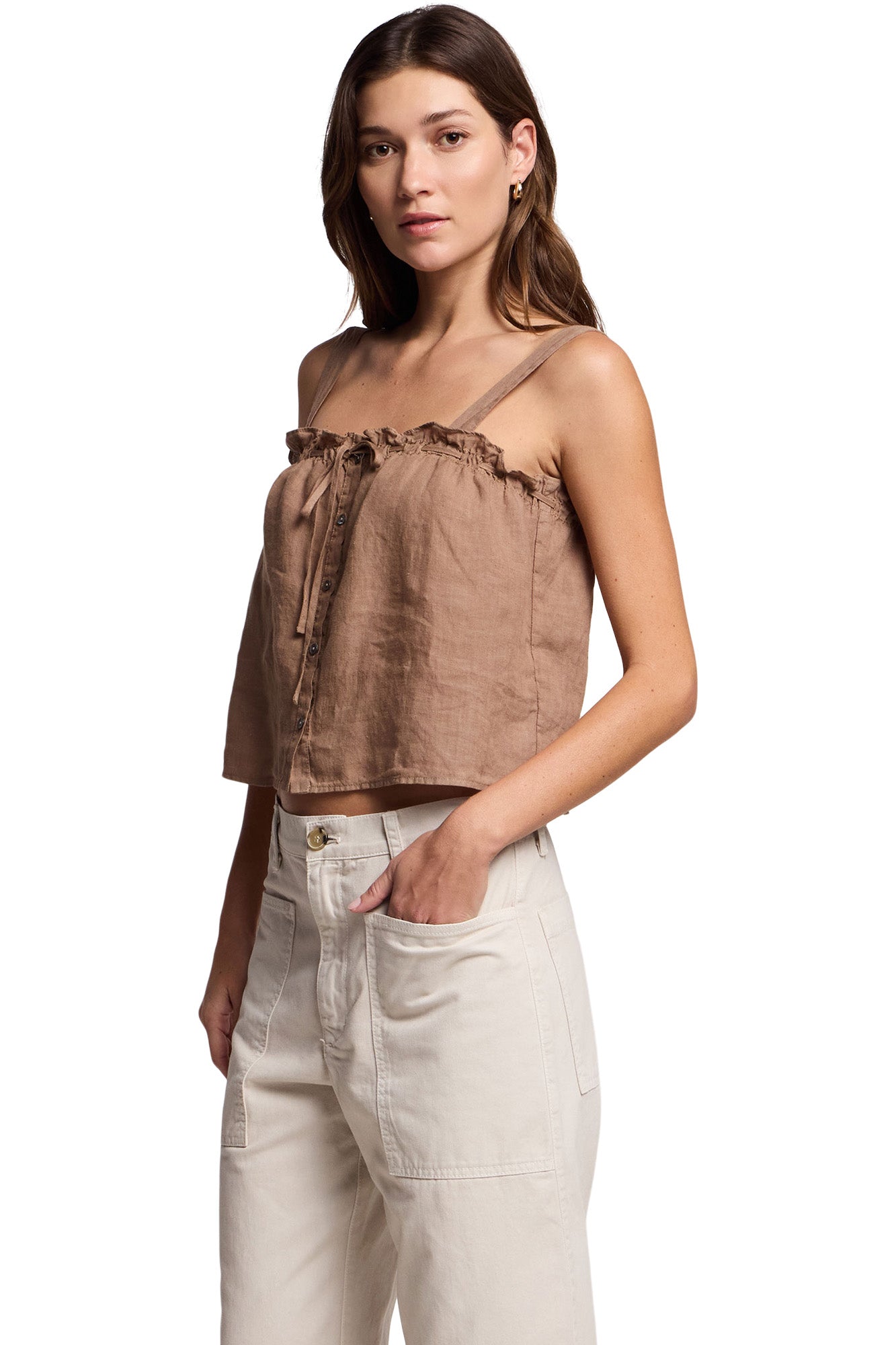 Velvet Izzie Tank Top in Tree