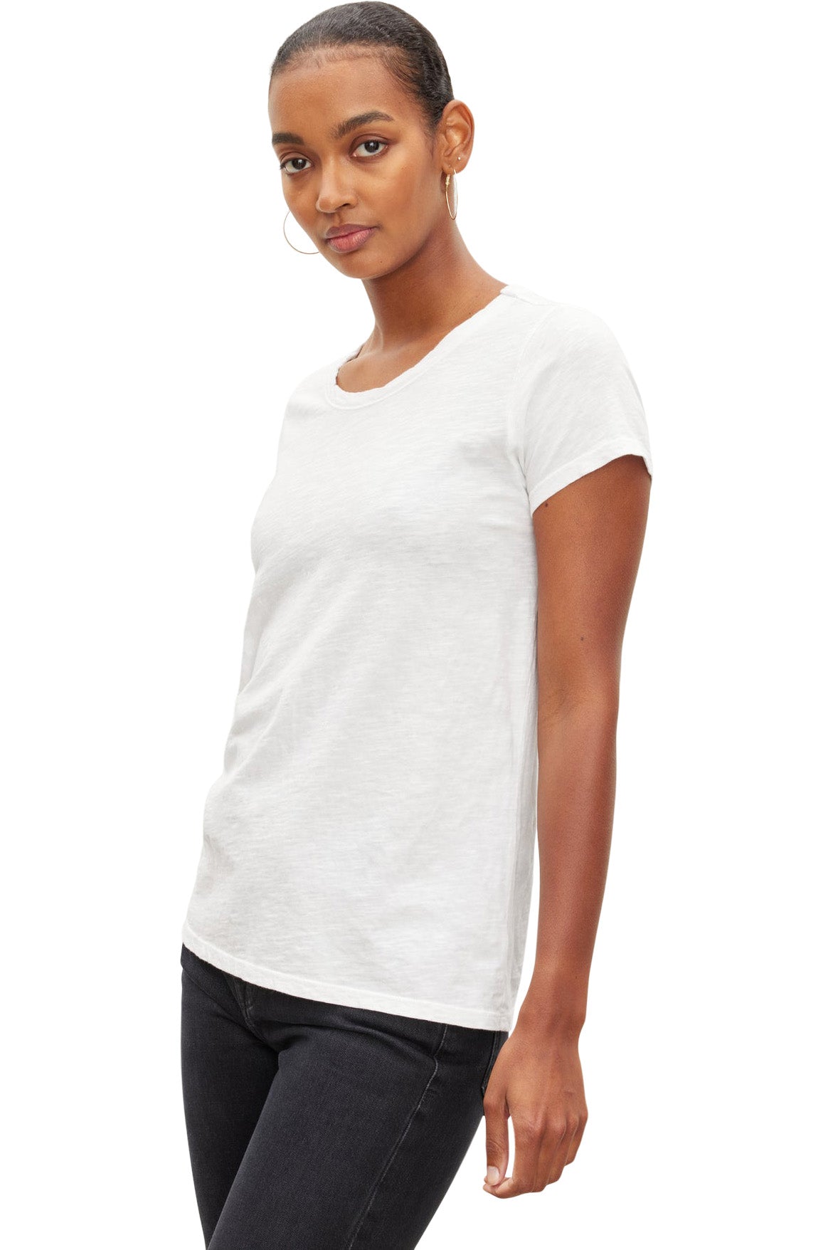 Velvet Tilly Cotton Slub Short Sleeve Crewneck T-shirt