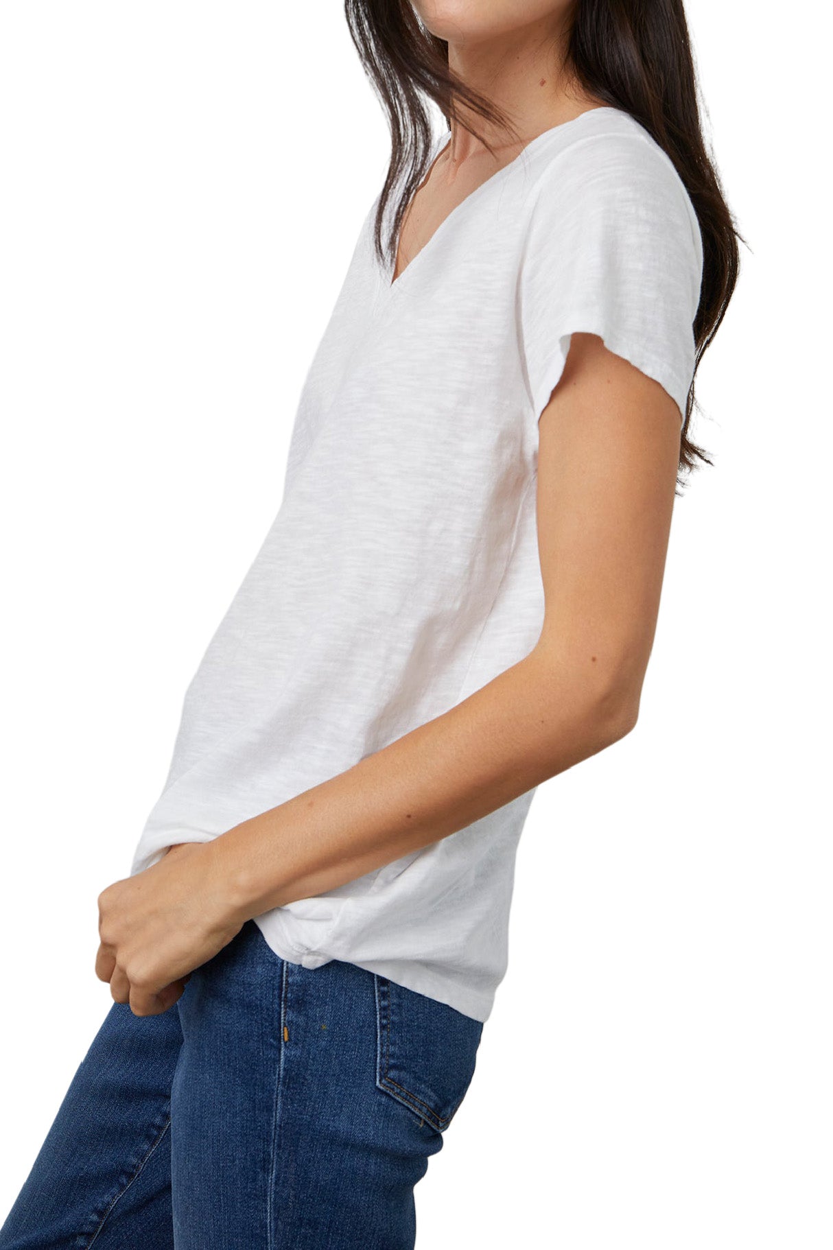 Velvet Jilian Original Slub V-neck Tee