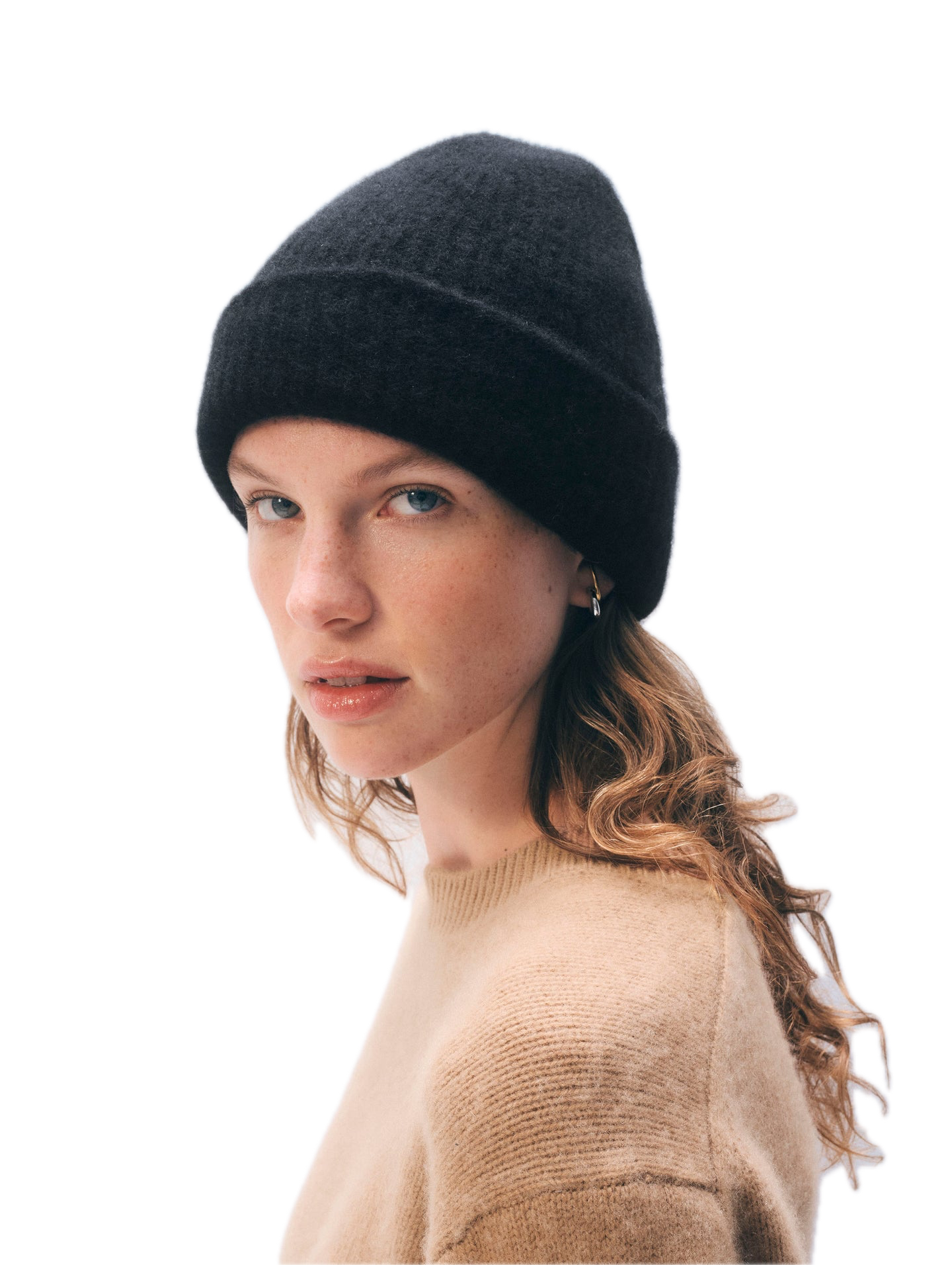 White & Warren Cashmere Ribbed Beanie