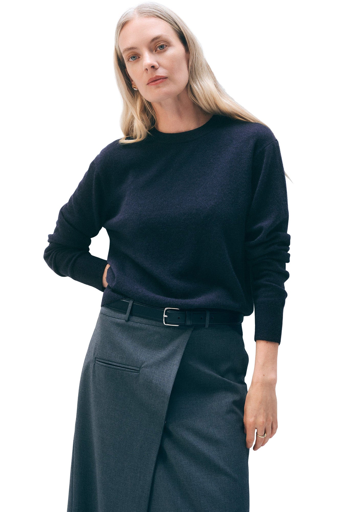 White & Warren Cashmere Crewneck Sweater