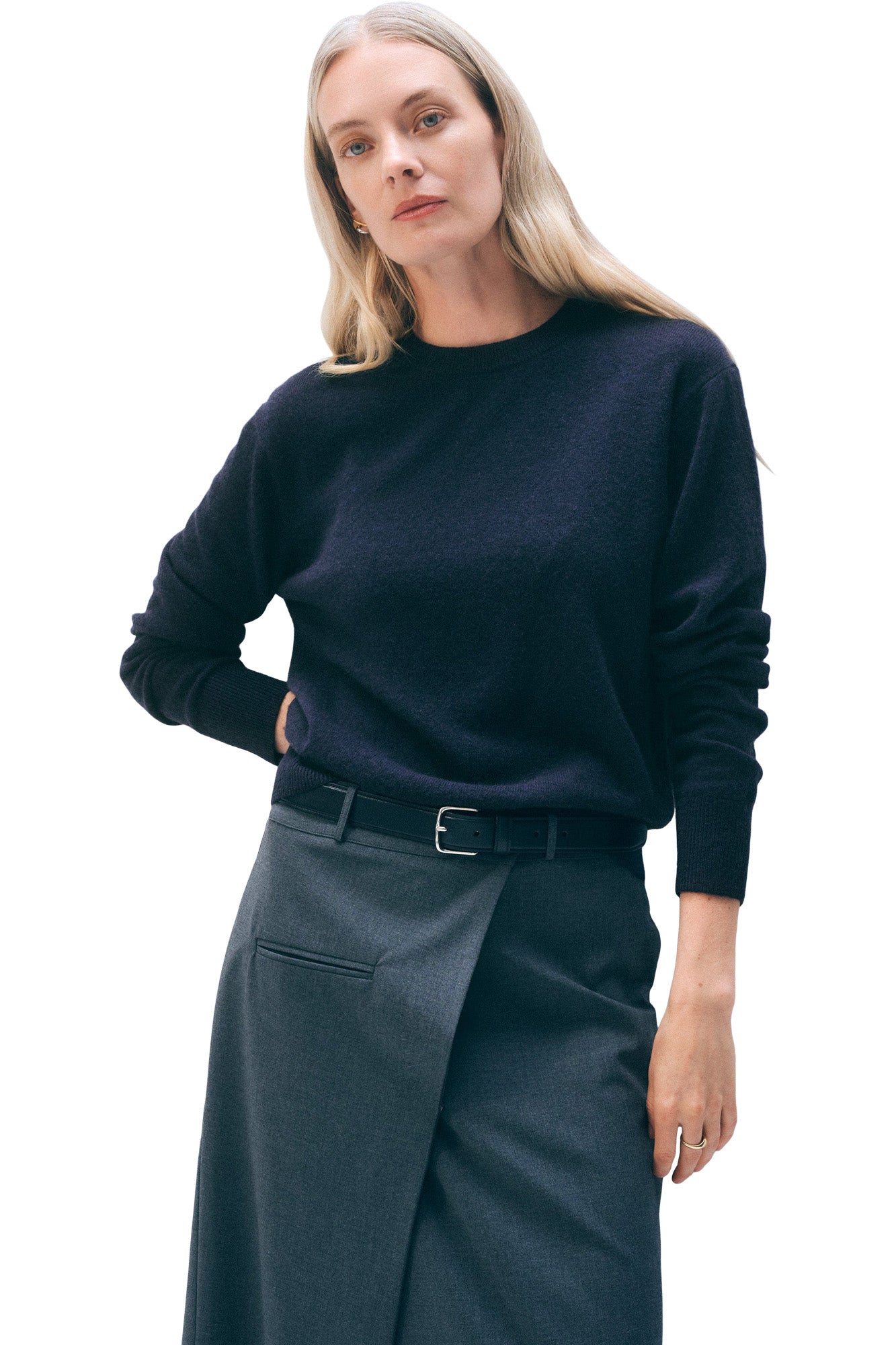 White & Warren Cashmere Crewneck Sweater