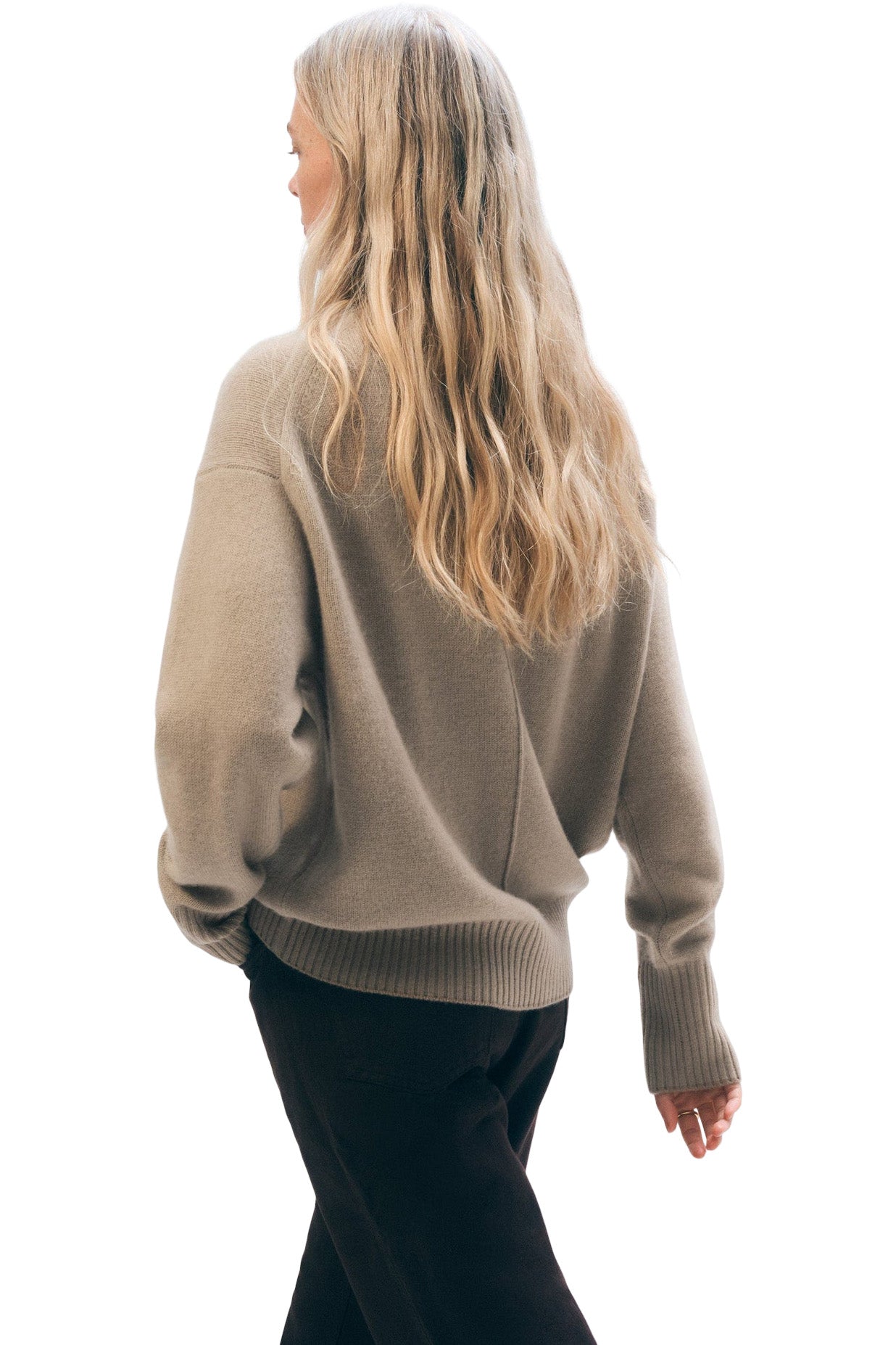 White & Warren Cashmere Oversized Standneck