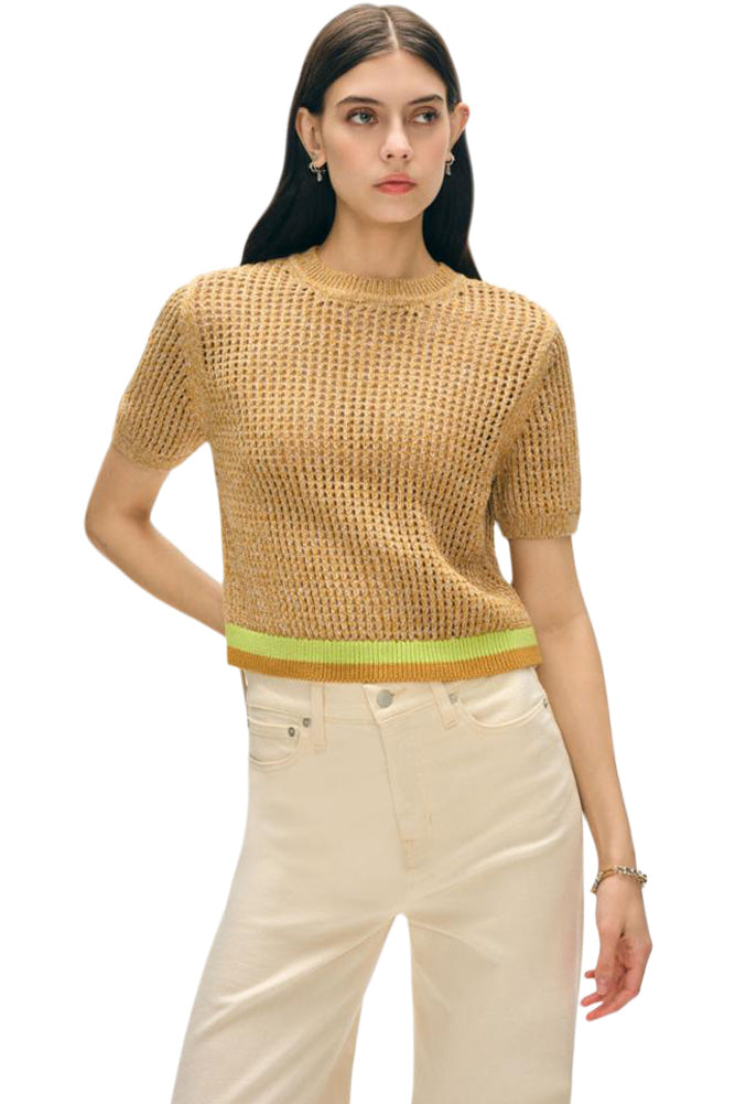 White & Warren Organic Cotton Mesh T-Shirt