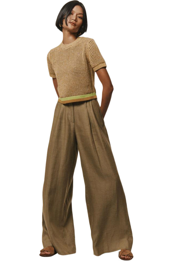 White & Warren Organic Cotton Mesh T-Shirt