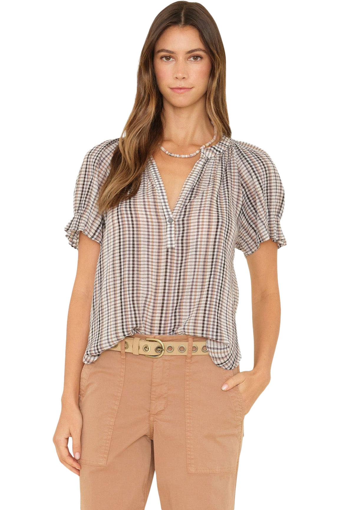 Xirena Astryde Top in Coco Shell