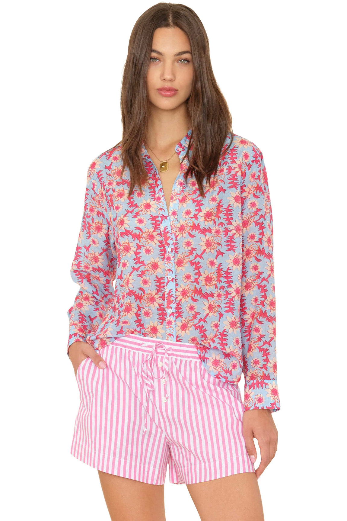 Xirena Beau Shirt in Cornflower Blue