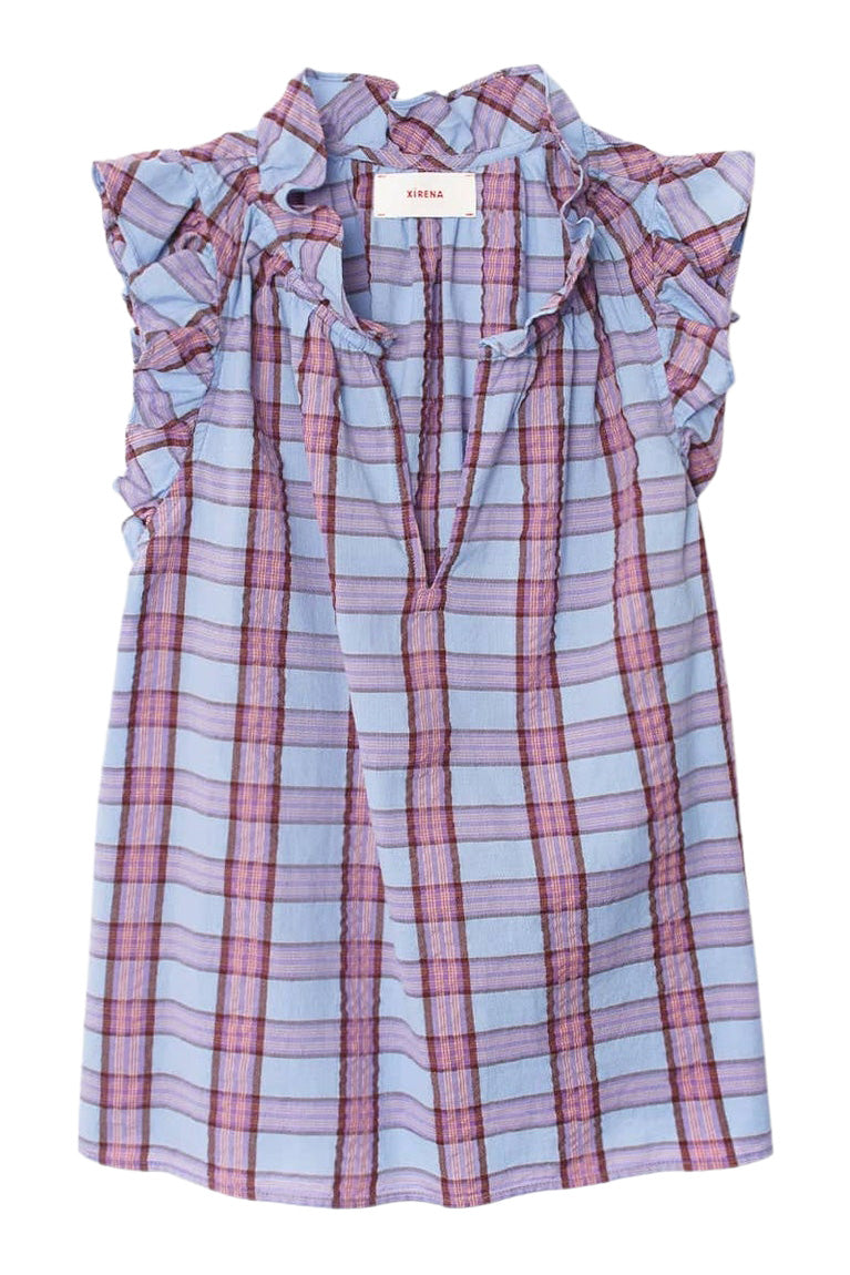 Xirena Bex Top in Lunar Blue