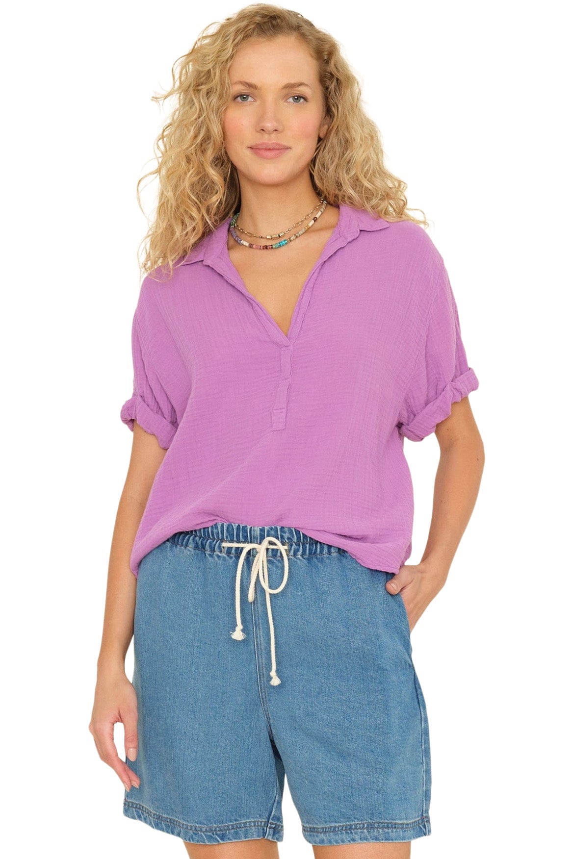 Xirena Cruz Top in Purple Orchid