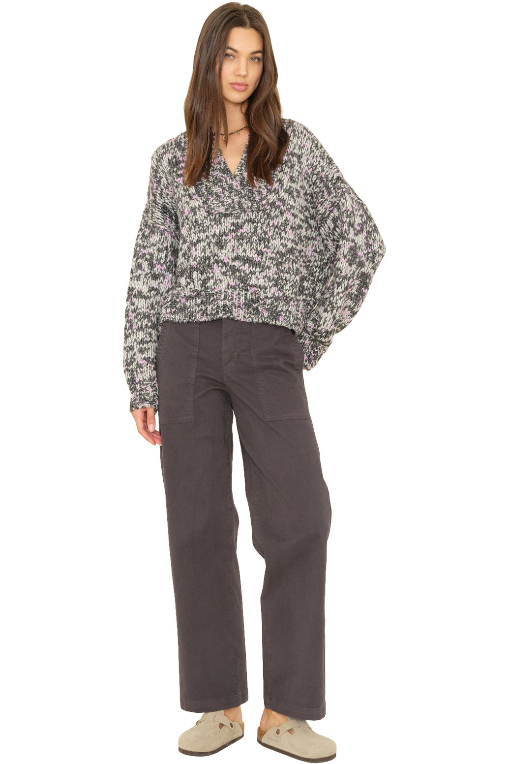 Xirena Florian Twill Pant in Vintage Black