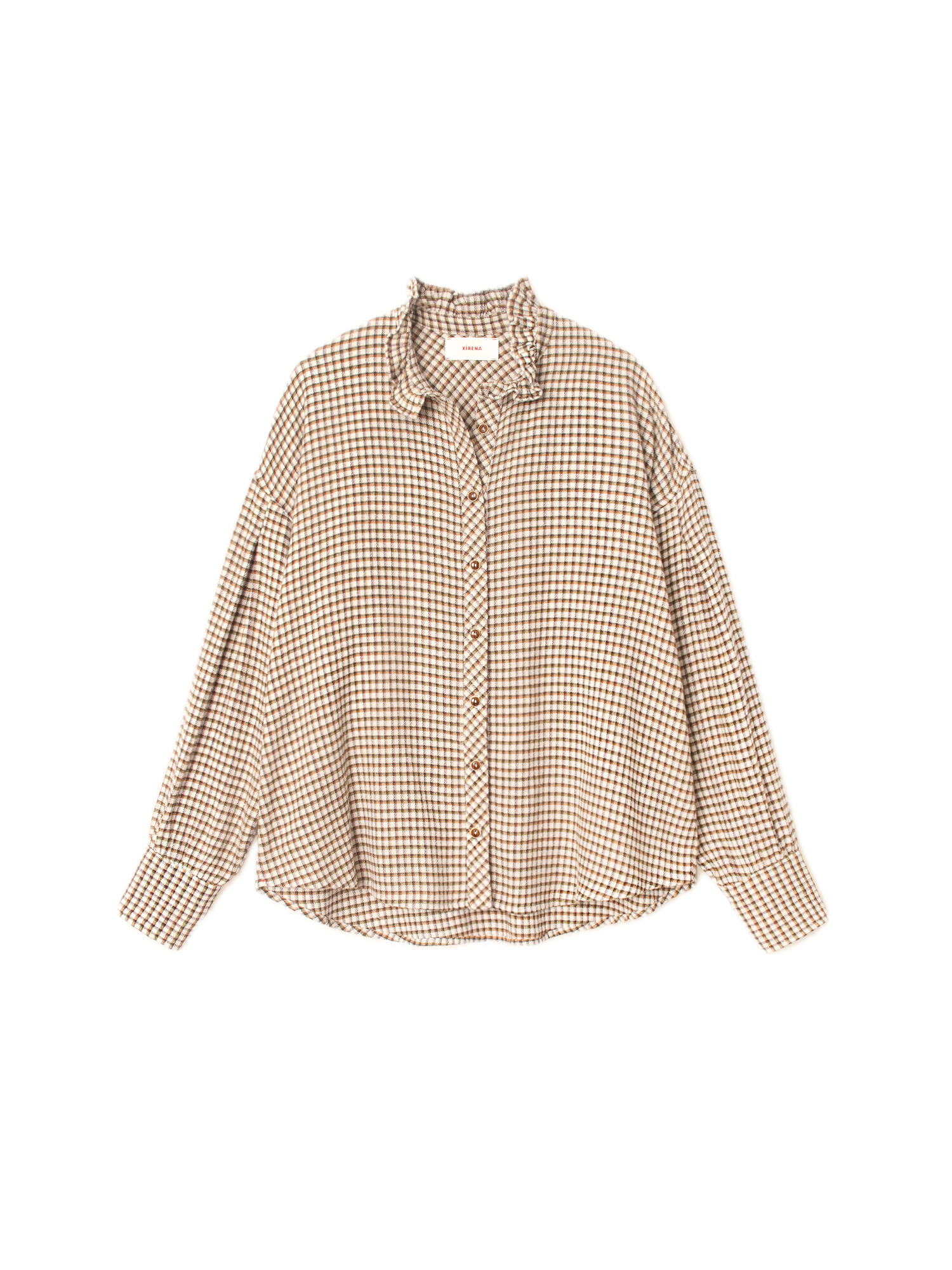 XIRENA シャツ Xirena Jensen Shirt in Natural Check
