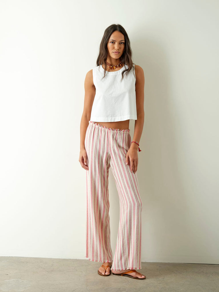 Xirena Joseph Pant in Dusty Pink Stripe