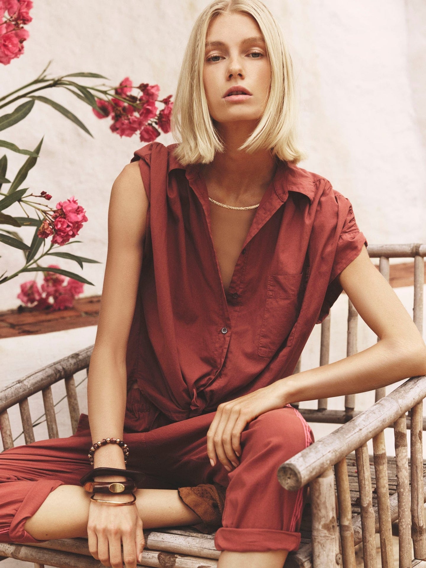 Xirena Lexi Shirt in Cinnabar