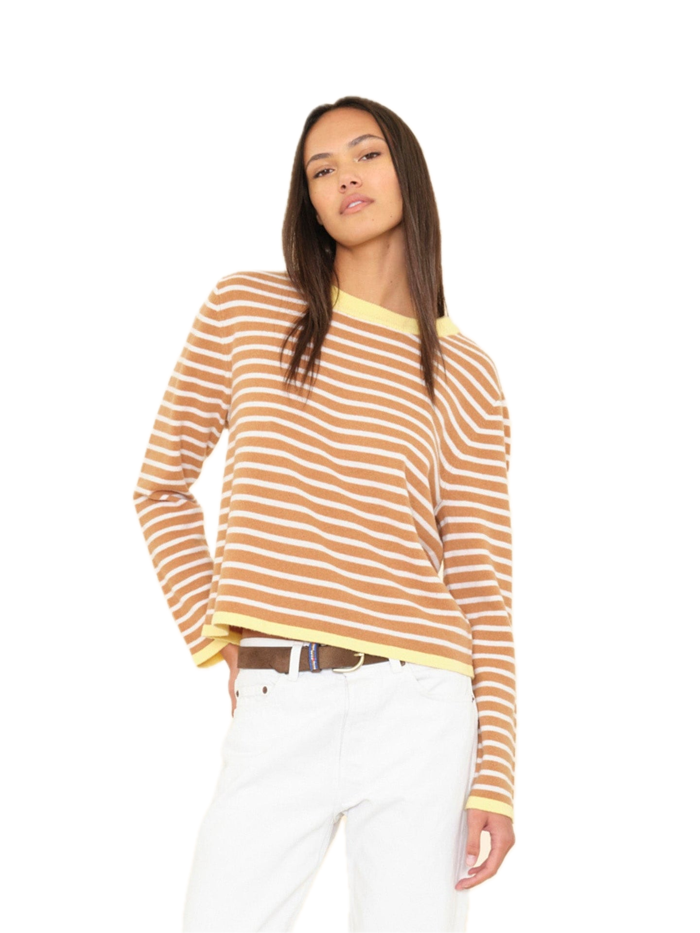 Xirena Maxwell Sweater in Camel Stripe