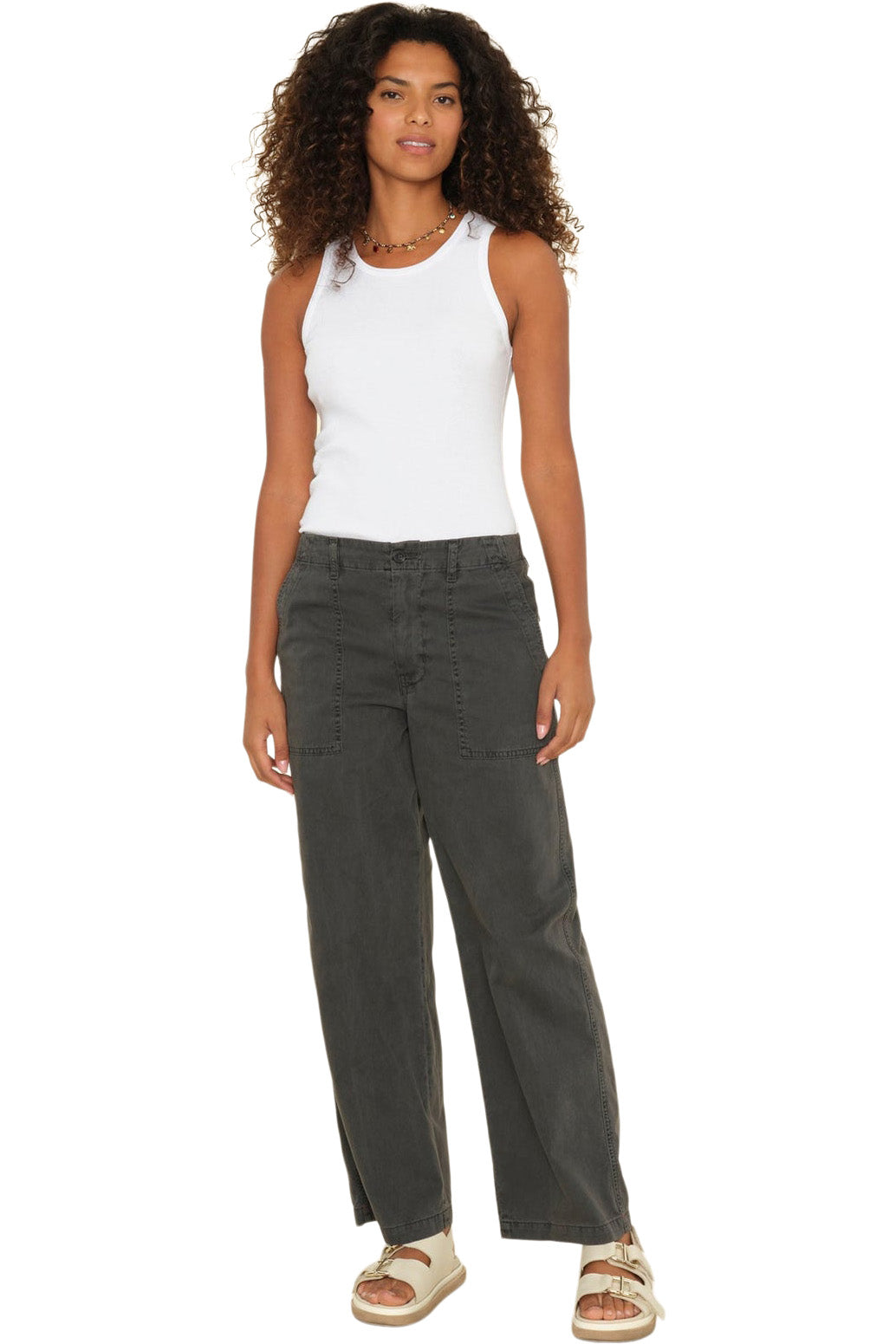 Xirena Morleigh Twill Pant in Carbon