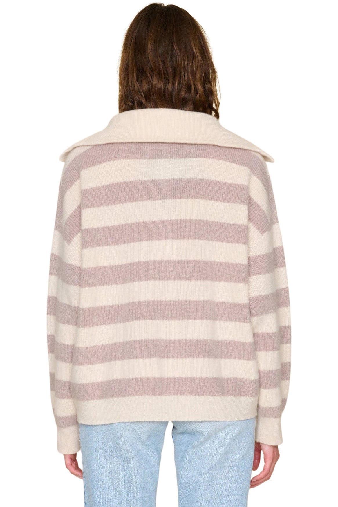 Xirena Rafferty Cashmere Sweater in Vanilla Mauve
