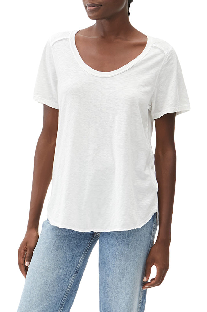 Michael Stars Lily Supima Cotton Scoop Neck Tee