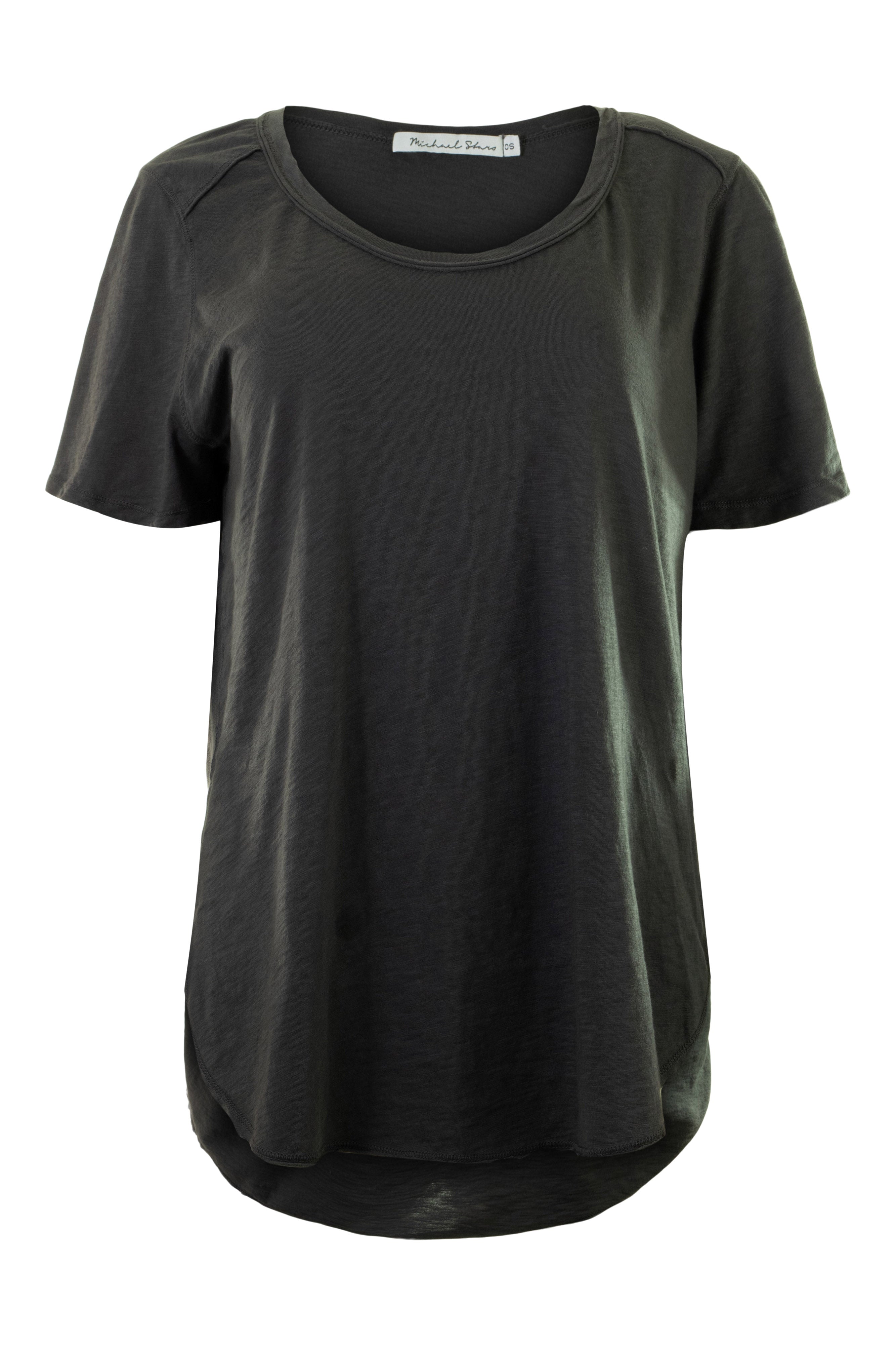 Michael Stars Lily Supima Cotton Scoop Neck Tee