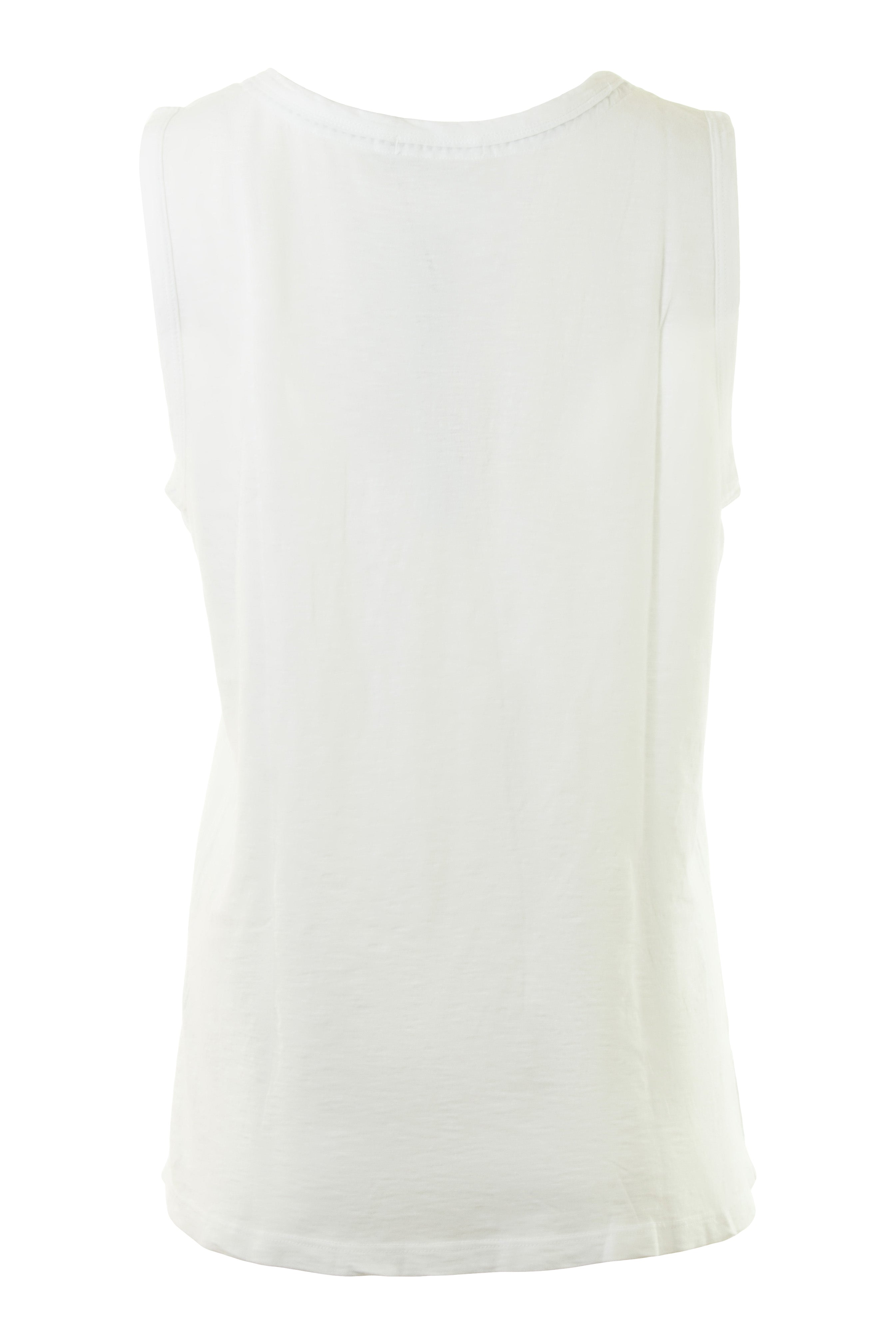 Michael Stars Masami Scoop Neck Tank in White