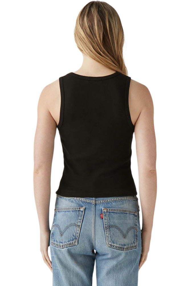 Michael Stars Kendall Cropped Tank in Black