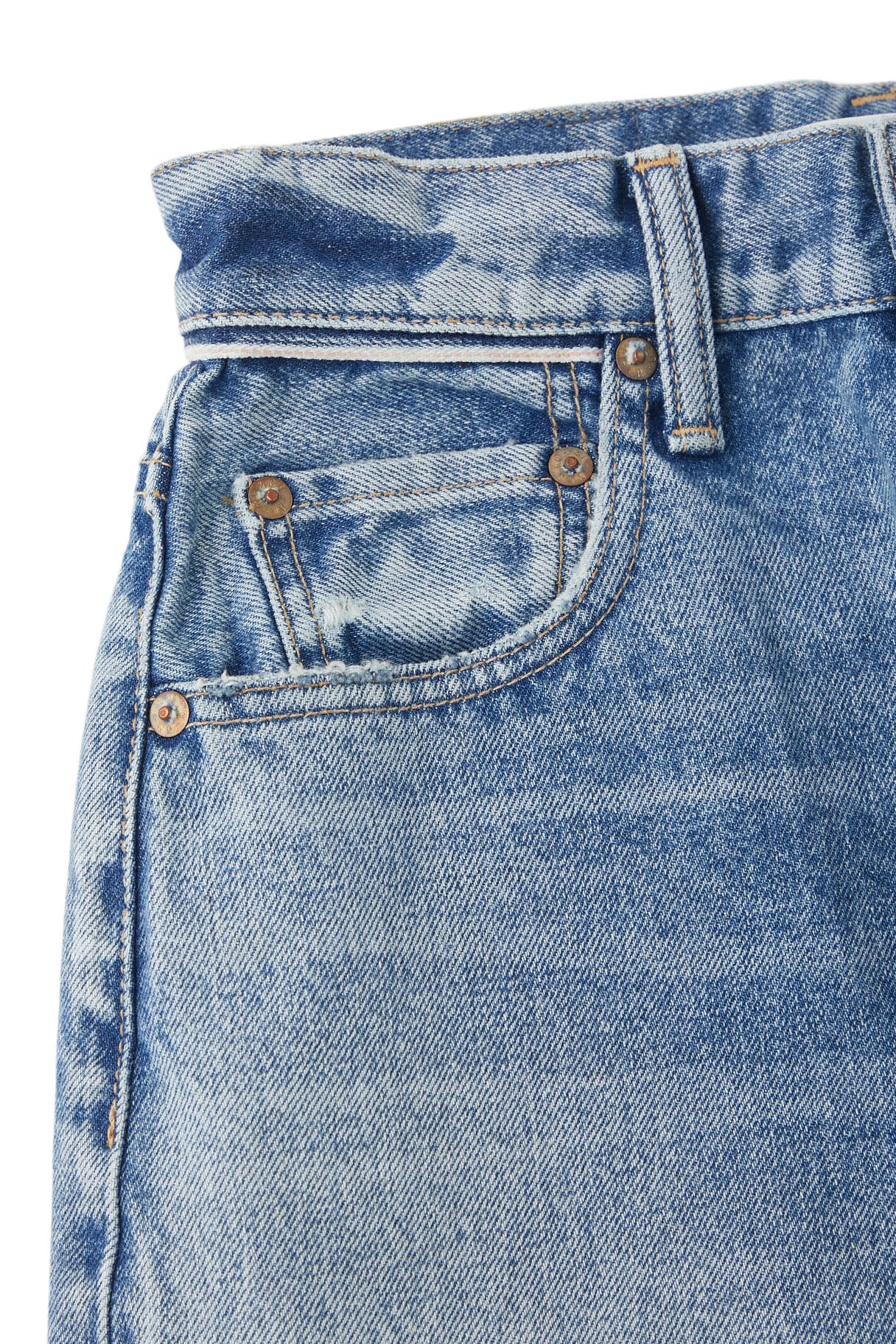 Moussy Denim Ecorse Round Jeans in Blue