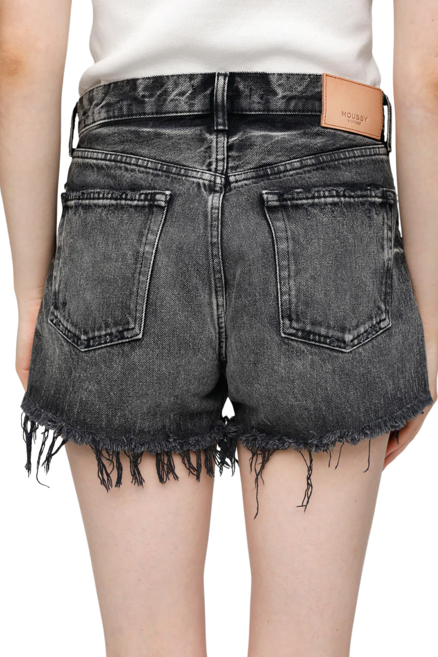 Moussy Denim Perrysburg Shorts in Light Black