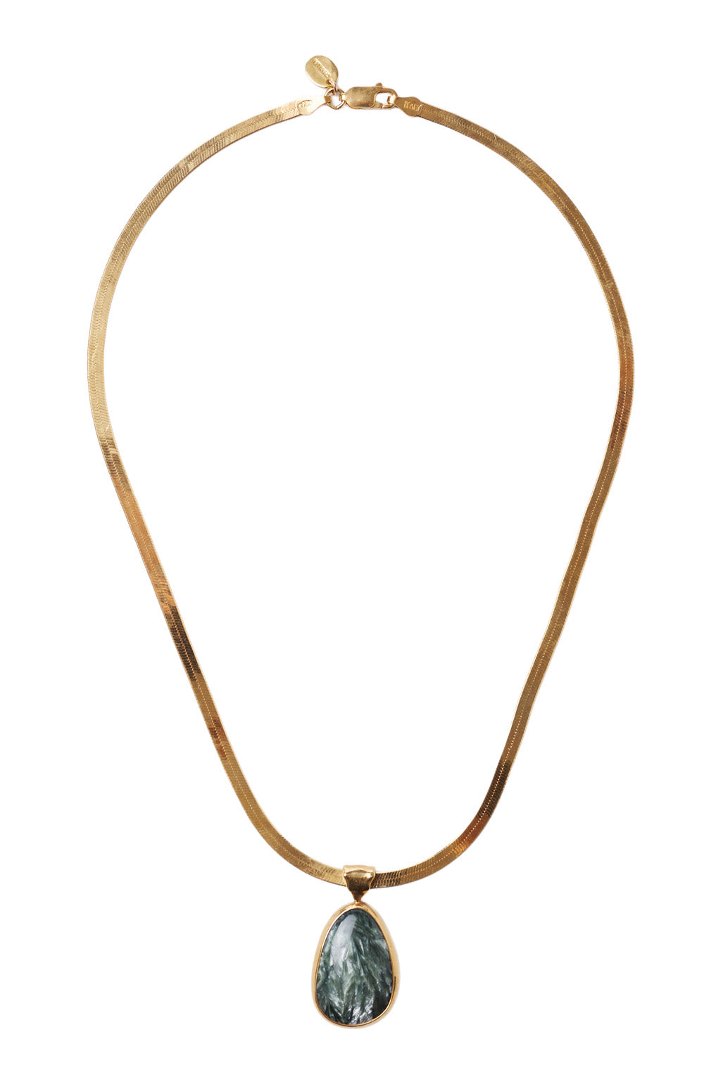 Chan Luu Totem Herringbone Necklace in Yellow Gold