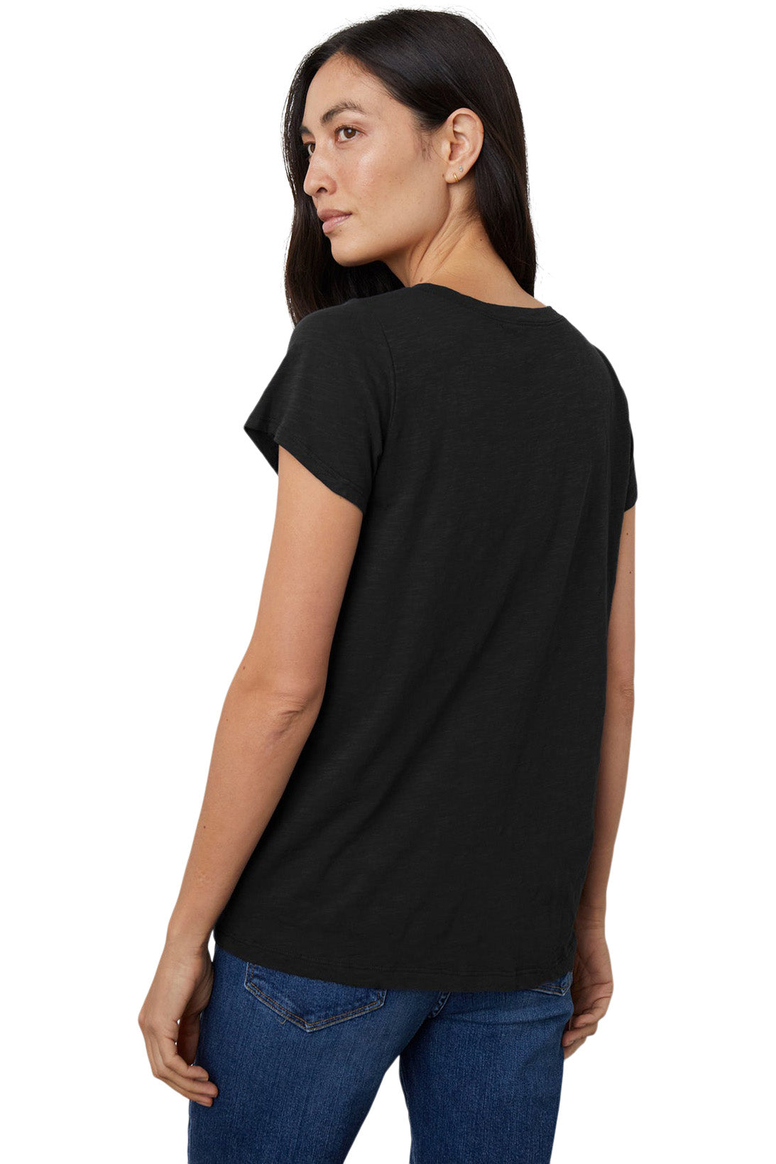 Velvet Jilian Original Slub V-neck Tee
