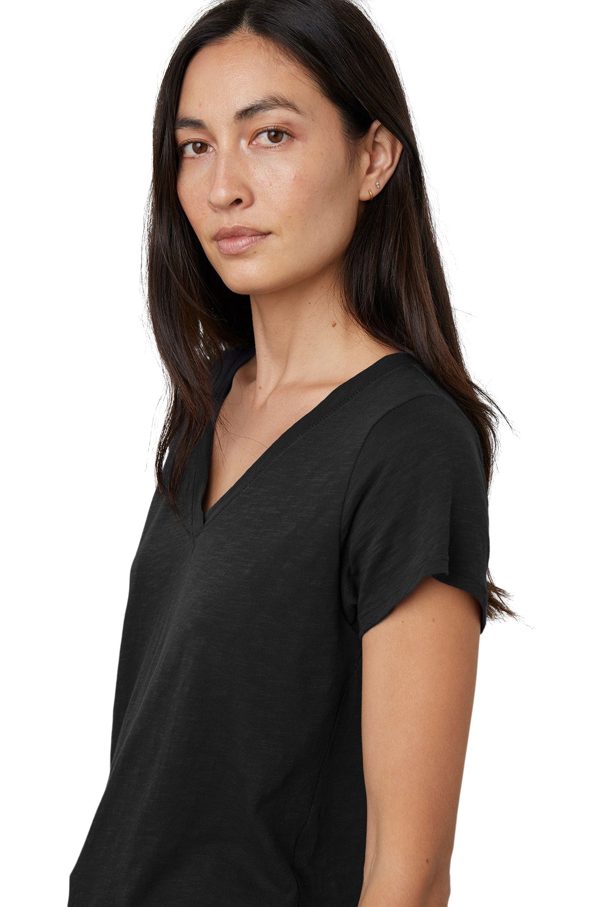 Velvet Jilian Original Slub V-neck Tee