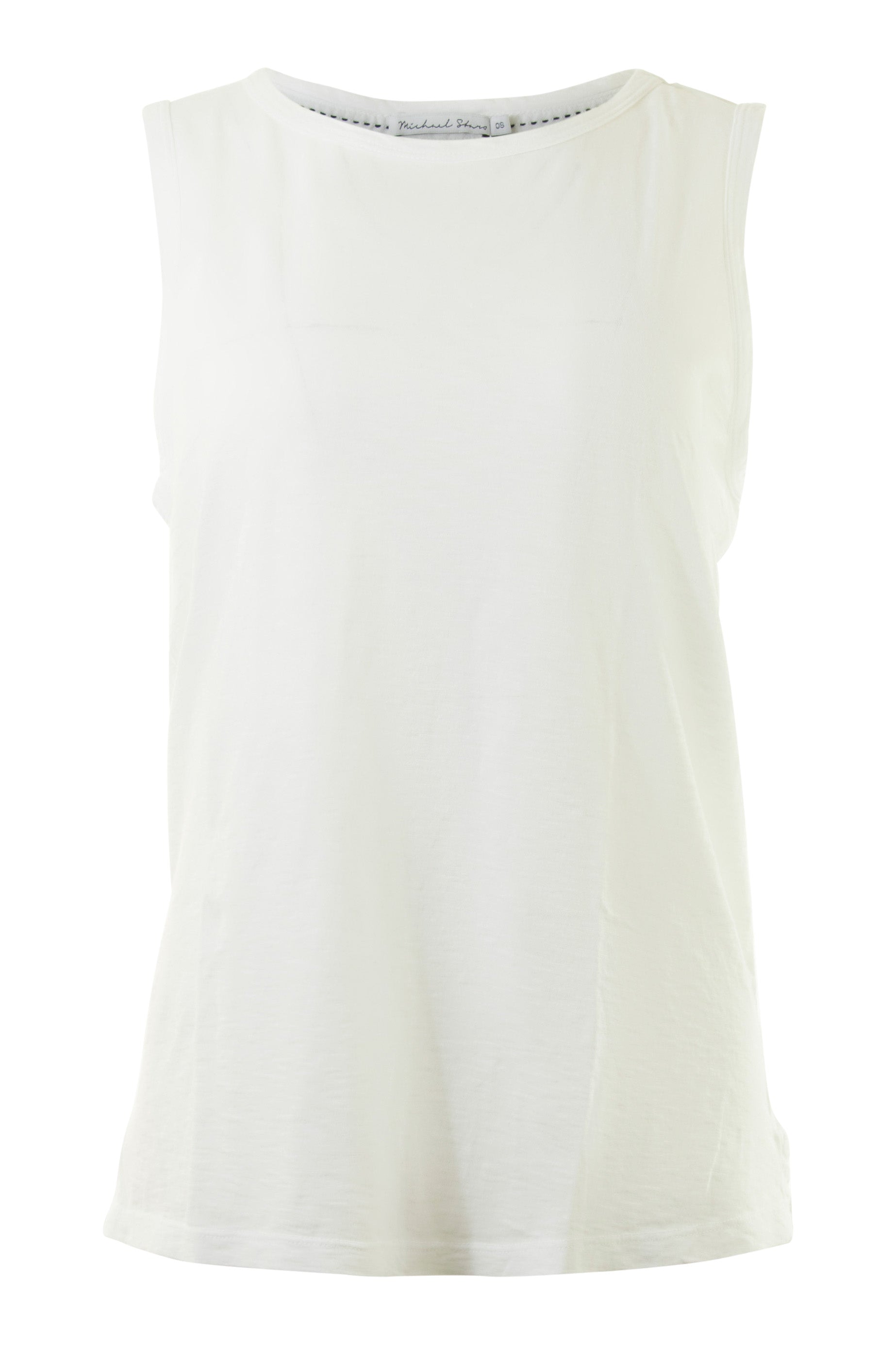 Michael Stars Masami Scoop Neck Tank in White