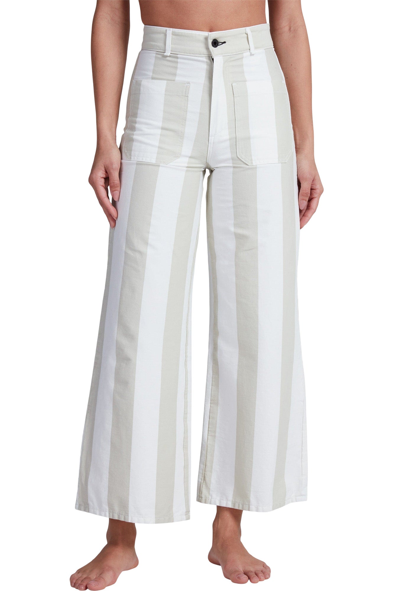 AKK NY Cropped Sailor in Sand Stripe