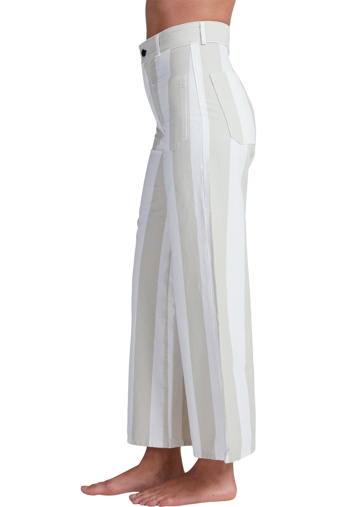 AKK NY Cropped Sailor in Sand Stripe