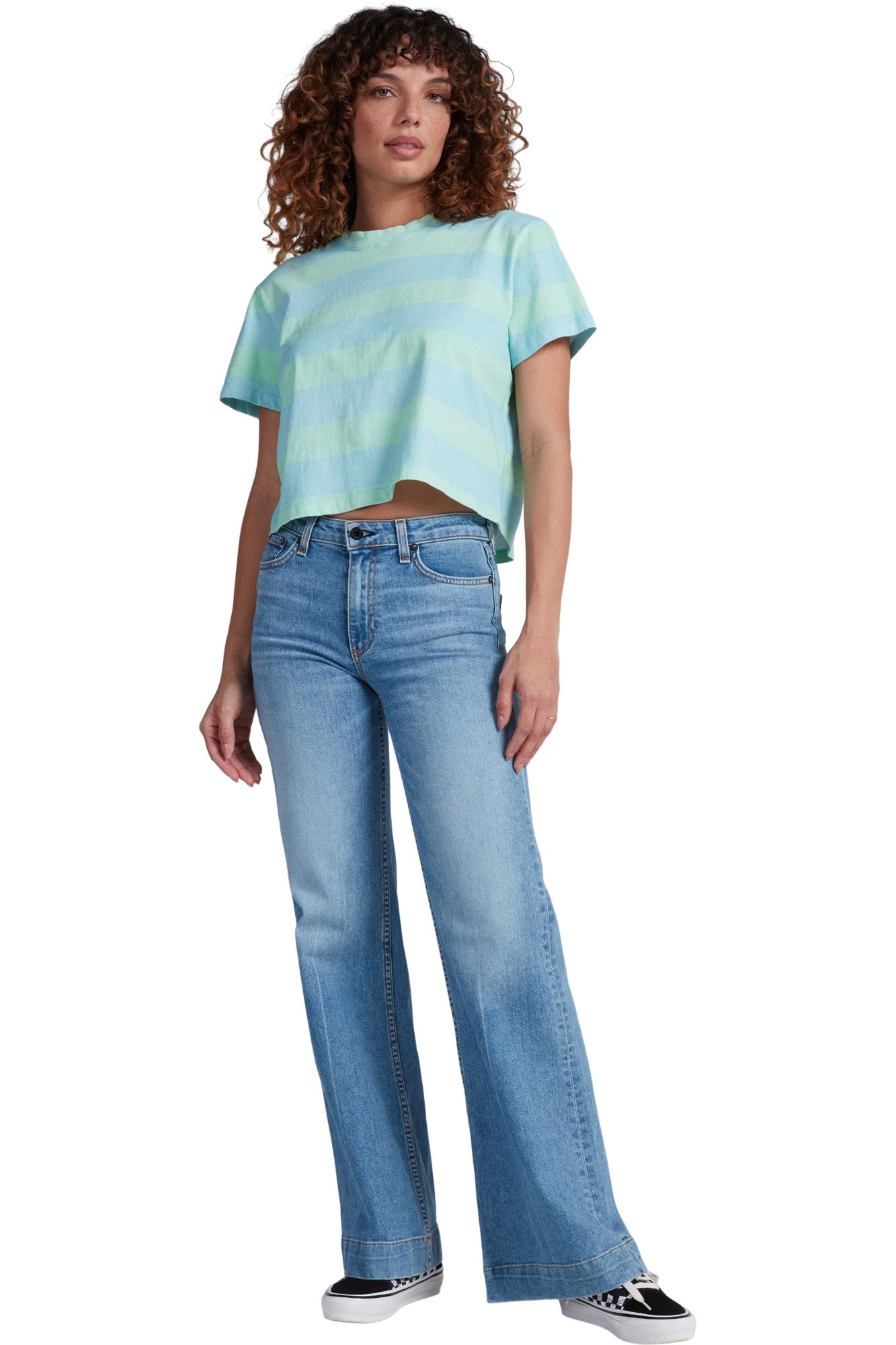 AKK NY Shrunken Boy Tee in Mint-Blue